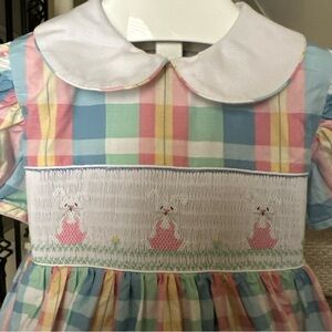 Pastel Plaid Kids Formal Dress